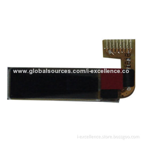 0.69-inch OLED Display Module with I2C Interface, Long Shape and 1.05mm Thickness